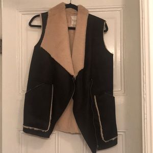Zara faux fur vest